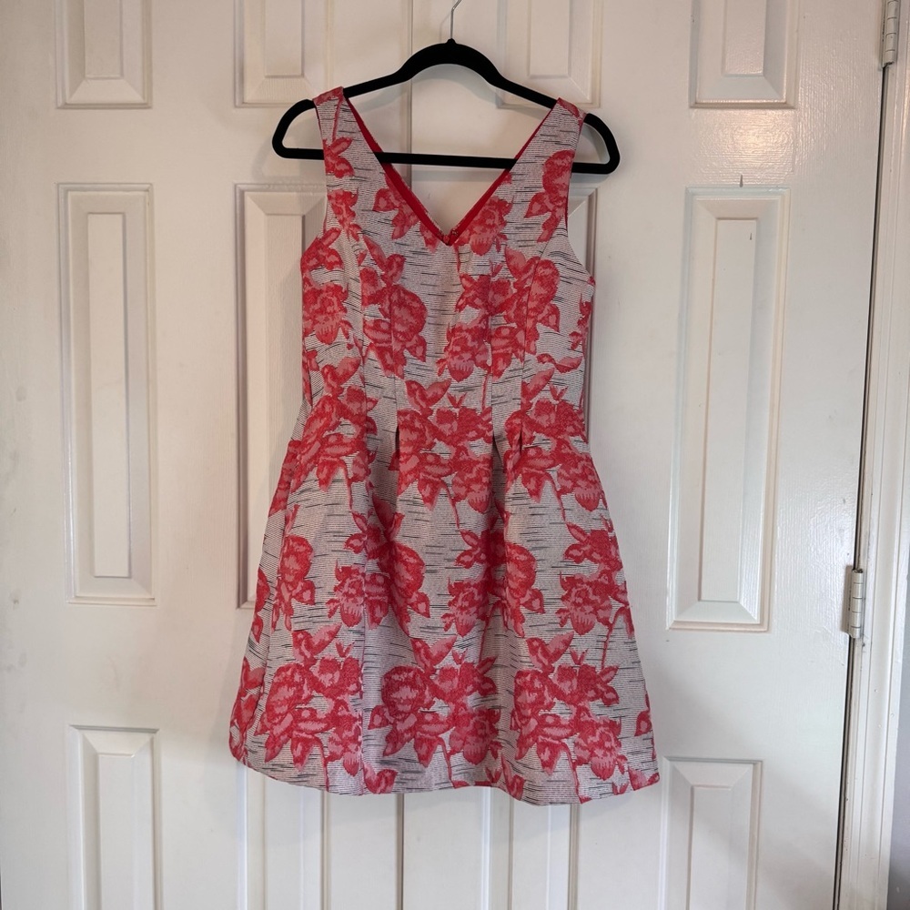 Donna Ricco New York Floral Jacquard Fit & Flare Dress - Size 6